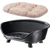 Cesta - FERPLAST - TRONO 6 - Con cojín relax - Negro