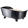 Cesta - FERPLAST - TRONO 6 - Con cojín relax - Negro