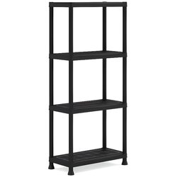 Etagere modulable KETER - Noir - 60 x 30 x 135 cm - 4 tablettes résist