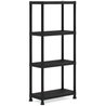 Etagere modulable KETER - Noir - 60 x 30 x 135 cm - 4 tablettes résist