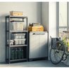 Etagere modulable KETER - Noir - 60 x 30 x 135 cm - 4 tablettes résist