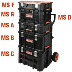 Mallette a outils - TOOD - Étanche - Séparateurs range-outils - 53x37x