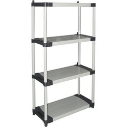Kunststoffregal - TOOD - 4 Böden - Tragkraft 80 kg pro Boden - 80x40x1