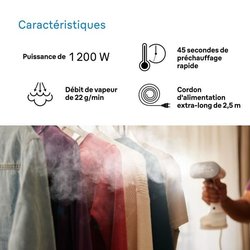 Braun GS5011PU Stiratrice Verticale per Indumenti - 1200 W - 22 g/min 