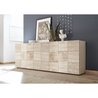 Sideboard - MIRONA - 4 Türen - Samoa-Eiche mit Siebdruck - 241 x 43 x 