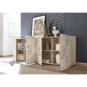 Sideboard - MIRONA - 4 Türen - Samoa-Eiche mit Siebdruck - 241 x 43 x 