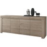 Sideboard - FAENZA - 4 Türen - Eiche hell - 210 x 42 x 81 cm