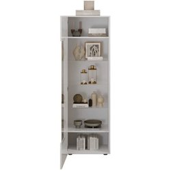 Vitrine - RICCIONE - Blanc laqué brillant - 1 porte en verre - 60 x 42