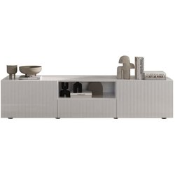 TV-Möbel  RICCIONE  Hochglanzlack Weiß  2 Türen  1 Schublade  184