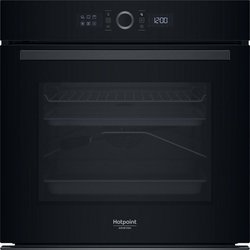 Four encastrable - Pyrolyse - HOTPOINT - HA4S80PM0BA - Noir - Porte fr