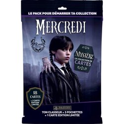 Starter pack - PANINI - Wednesday 2 - Classeur - 3 pochettes - 1 carte