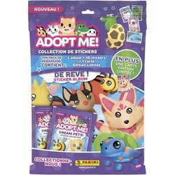 Starterpaket  PANINI  Adoptiere mich! Roblox  Album + 2 Hüllen  1 