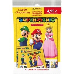 Starter pack - PANINI - Super Mario 2 - Album - 3 pochettes - 1 carte 