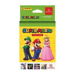 Blister - PANINI - Super Mario 2 - 13 pochettes + 1 offerte - 70 stick