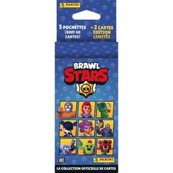 Blister - PANINI - BRAWL STARS TC - 5 Hüllen - 2 Karten in limitierter