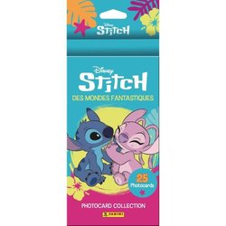 Blister - PANINI - STITCH PHOTOCARDS - 4 fundas + 1 gratis - 25 tarjet