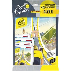 Starter Pack - PANINI - TOUR DE FRANCE 2025 - Album + 4 hoesjes - 20 s