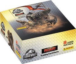 Doos met 18 pakketten - PANINI - JURASSIC WORLD 4 TCG - 144 kaarten + 