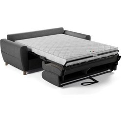 Express 3-Sitzer-Umbausofa SKY  Stoff Anthrazit  192 x 100 x 88 cm
