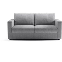 3-Sitzer-Sofa  Delta  Malmo 83 hellgrauer Stoff  Semi-Express-Umbau