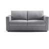 3-Sitzer-Sofa  Delta  Malmo 83 hellgrauer Stoff  Semi-Express-Umbau