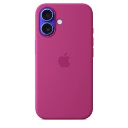 APPLE iPhone 16  Silikonhülle mit MagSafe  Fuchsia