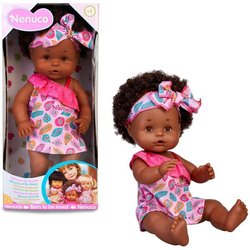 Nenuco Afro-Style-Puppe, 35 cm  Trinkt und macht nass  Für Kinder ab