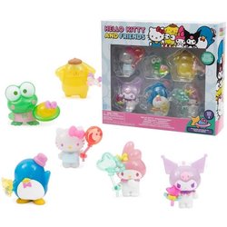 Doos met 6 beeldjes - GPTOYS - HELLO KITTY - HKT11 - Collectie - 5 cm 