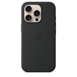APPLE iPhone 16 Pro - Siliconen hoesje met MagSafe - Zwart