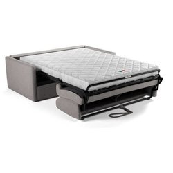 Canapé convertible express - 3 places - SMALL - Tissu gris - 168 x 98 