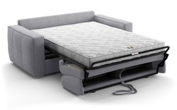 Canapé convertible express - 3 places - SQUARE - Tissu Gris clair - 20