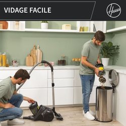 Aspirateur traineau sans sac - HOOVER - HP321PAF - 850 W - 75 dBA - 2 