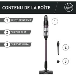 Aspirapolvere senza fili - HOOVER HF1P10H - 40 AW - Schermo LED - Nero