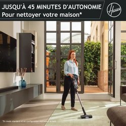 Aspirapolvere senza fili - HOOVER HF1P10H - 40 AW - Schermo LED - Nero
