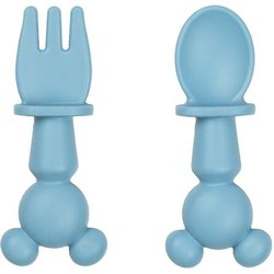 SET DE 2 COUVERTS SILICONE - 2 PCS silicone cutlery set MICKEY