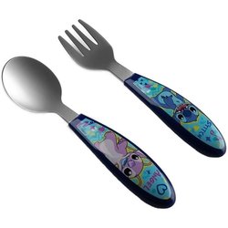 Juego de 2 cubiertos - THERMOBABY - LILO & STITCH - Tenedor + cuchara 