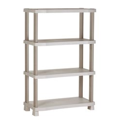 Regal - PLASTIKEN - Kunststoff - 90 x 45 x 141 cm - 4 Regalböden - Bei