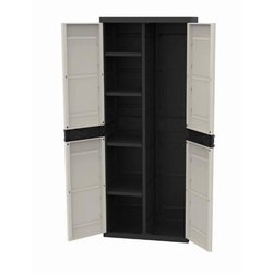 TITANIO PLASTIKEN Armadio con 2 ante e ripiani L70 x P44 x H176 cm Gam