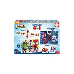 2 giochi educativi di base e 2 puzzle - EDUCA - Educa Superpack Spidey