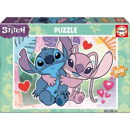 Puzzle de 300 pieces Stitch, 40 x 28 cm, Recommandé de 6 Ans, Disney, 