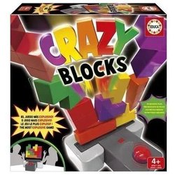 Geschicklichkeitsspiel - EDUCA - CRAZY BLOCKS - 15 bunte Blöcke - ab 4
