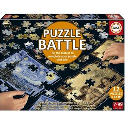Puzzel - EDUCA - Battle Art - 12 puzzels - 42 stukjes - Voor kinderen 