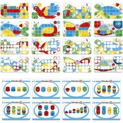 Articolors - Gioco educativo - EDUCA - Impilare gettoni colorati e for