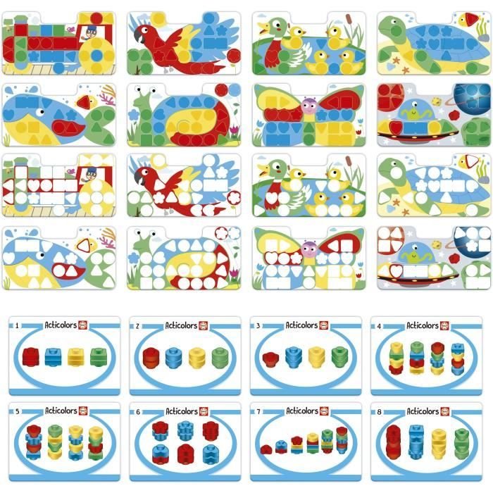 Articolors - Gioco educativo - EDUCA - Impilare gettoni colorati e for