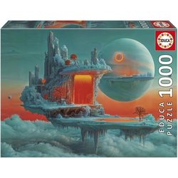 Puzzel - EDUCA - Planeet van Vuur en IJs - 1000 stukjes - 48 x 68 cm -
