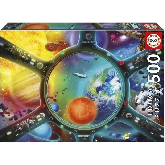 Puzzle - EDUCA - Passeggiata nello spazio - 500 pezzi - Tema scienza e