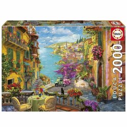 Puzzle - EDUCA - Caffè spagnolo - 2000 pezzi - 96x68 cm - Tema viaggi 