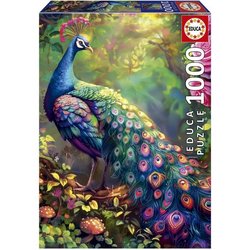 Puzzle - EDUCA - Jardin de Paons - 1000 pieces - 68x48 cm - Pour adult