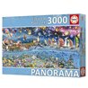 Puzzle - EDUCA - Panorama della vita - 3000 pezzi