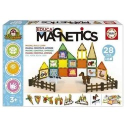 Magnetics Ecoferme - Konstruktionsspiel - EDUCA - 28 Magnetteile, 2 Ti